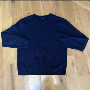 Nordstrom Men’s XL Navy Waffle Weave Crewneck Sweater